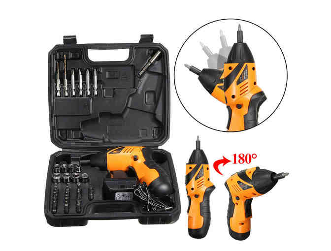 45 in 1 Power Tool Rechargeable Cordless Electric Screwdriver Drill Kit Wireless - Photo 1