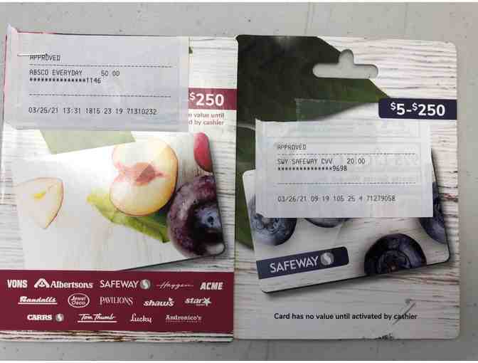 Safeway Grocery Store: $70 Gift Card