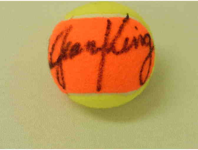 Billie Jean King Autographed Tennis Ball