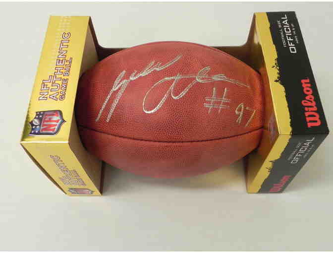 Official NFL Duke Game Ball Autographed by Cincinnati Bengals DT Geno Atkins