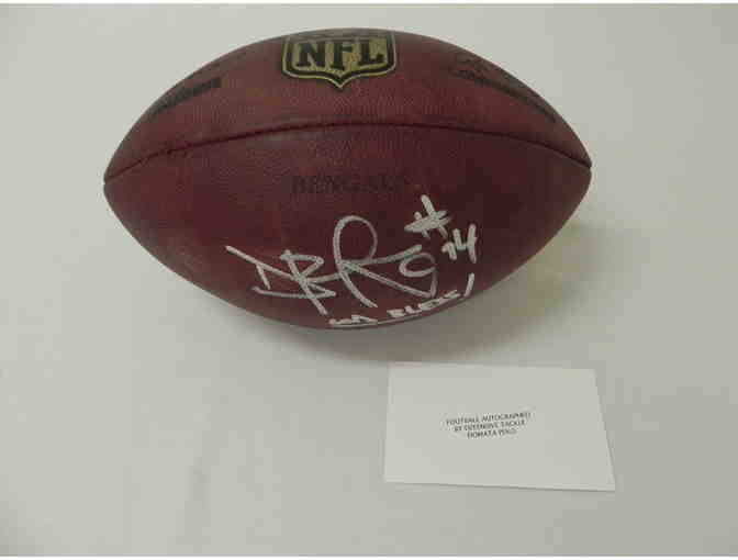 Cincinnati Bengals Domata Peko Autographed Official 'Duke' NFL Ball