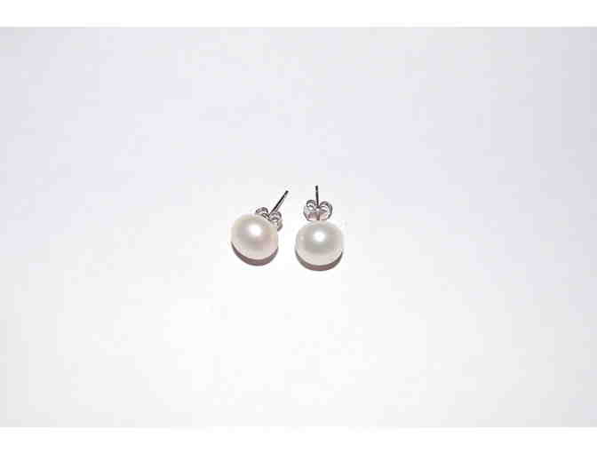 Boris Litwin Jewelers-Freshwater Pearl Studs with Sterling Posts