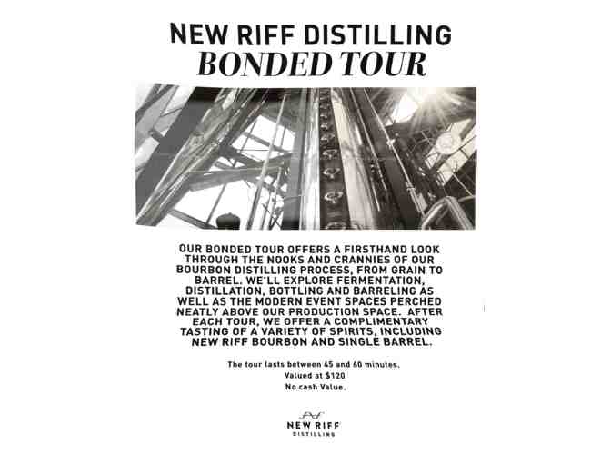 New Riff Distilling - Private Tour & Tasting for 12 People