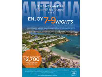 Caribbean Resort- "The Verandah" Antigua; $2700 Credit toward 7 - 9 Nights for 3 Rooms