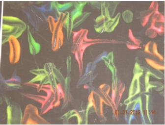 Disco Lights Painting by 'Lu', Chimpanzee on Canvas