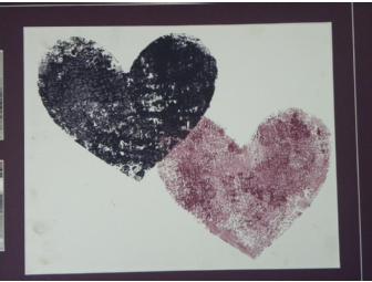 Big Hearts Big Love painting by 'Mondo' and 'Maggie' Southern White Rhinoceros