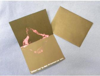 Kisses from Edie Set of 4 Notecards Decorated by 'Edie' African Elephant