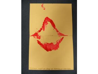 Kisses from Edie Set of 4 Notecards Decorated by 'Edie' African Elephant