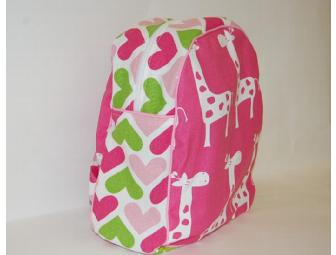 Pink Giraffe Sweet Hearts Backpack for Kids
