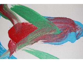 Elephants Tonka and Edie 'Paint the Town' 2-5x5