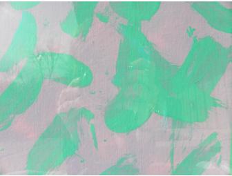 'A Swinging Good Time' Canvas Painting by 'Georgie', White-Handed Gibbon