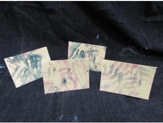 Set of 4 Notecards decorated by 'David' Hamadryas Baboon