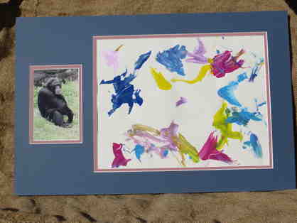 Lu's Canvas Painting by "Lu " African Chimpanzee