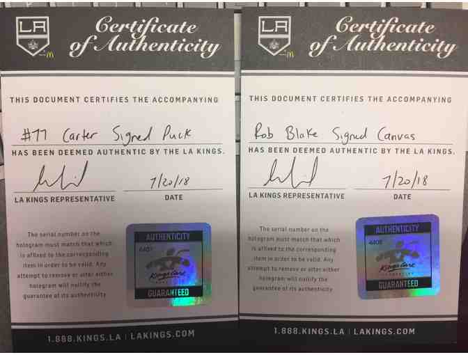 ULTIMATE LA KINGS FAN PACKAGE - INCLUDES (4) TICKETS TO LOWER BOWL SEATS & MEMORABILIA!