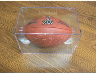 Super Bowl XLV Football Autographed by Green Bay Packer Jordy Nelson