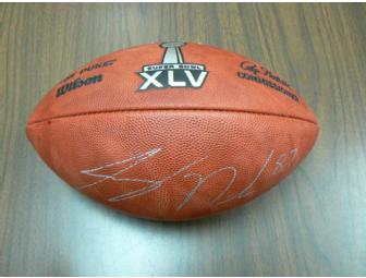 Super Bowl XLV Football Autographed by Green Bay Packer Jordy Nelson