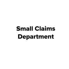 Small Claims Department