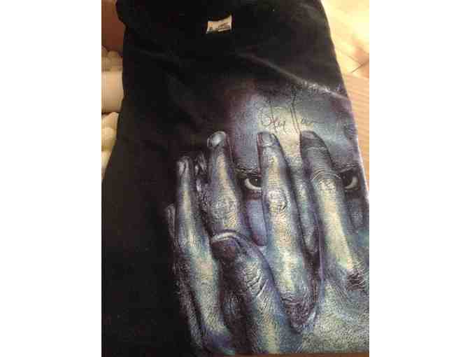 Steve Vai autographed poster and t-shirt set