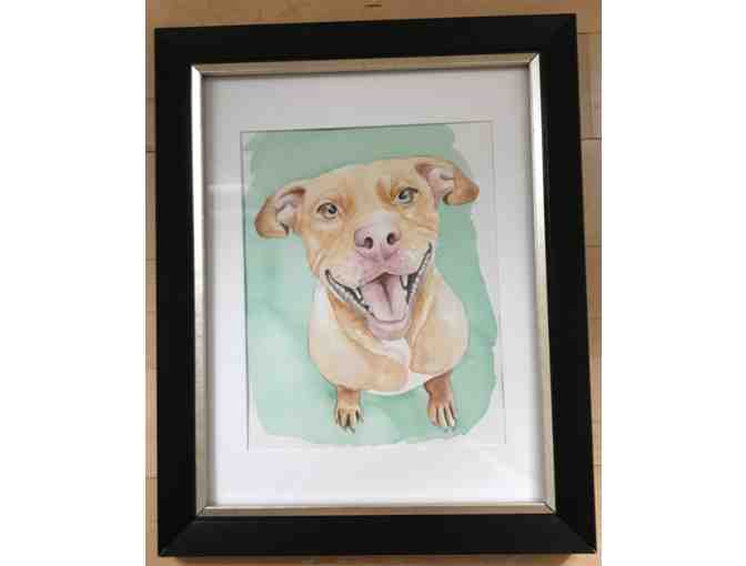 'Comet' Watercolor Framed Painting by Fiona & Honey Designs