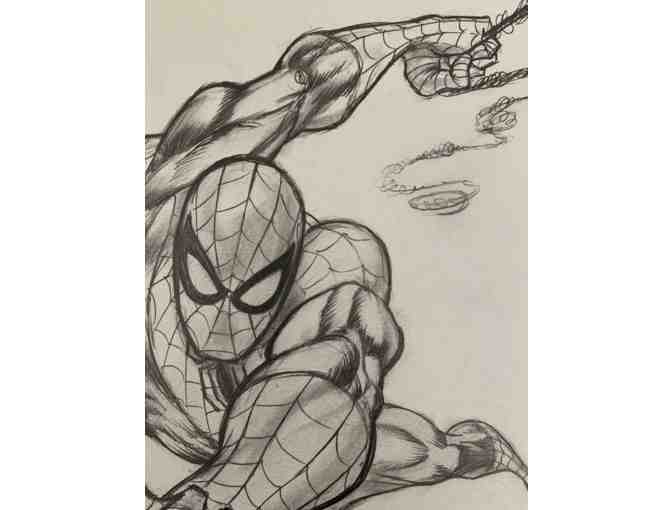 Original Spider-Man Sketch By Marvel Illustrator