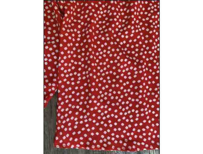 Blush Mark - Red Floral Blouse