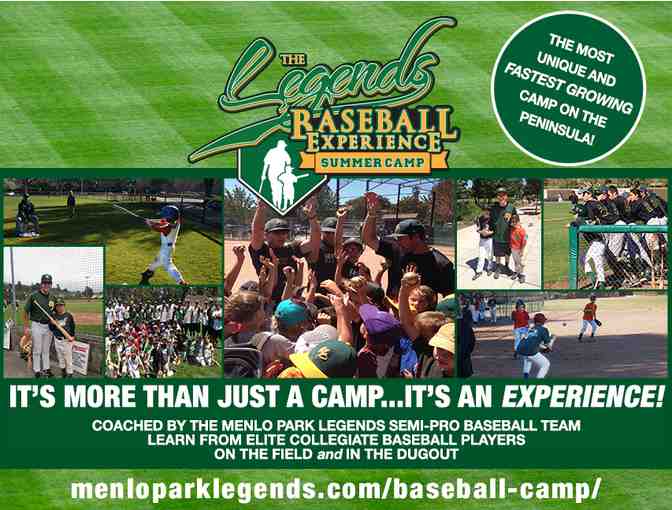 Legends Baseball Experience - 1 Week of Camp, Plus More