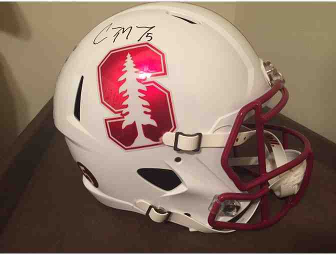 Christian McCaffrey Signed Stanford FB Helmet