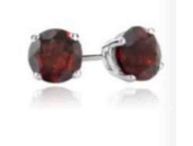 Garnet necklace & earring set