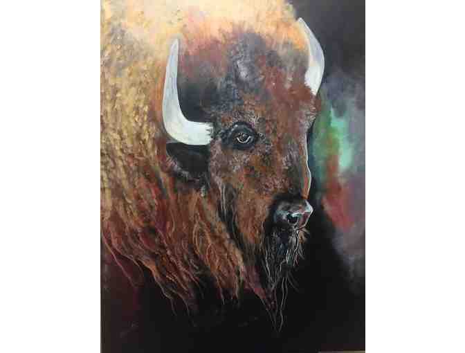 'Curly Buffalo' Original Acrylic Painting