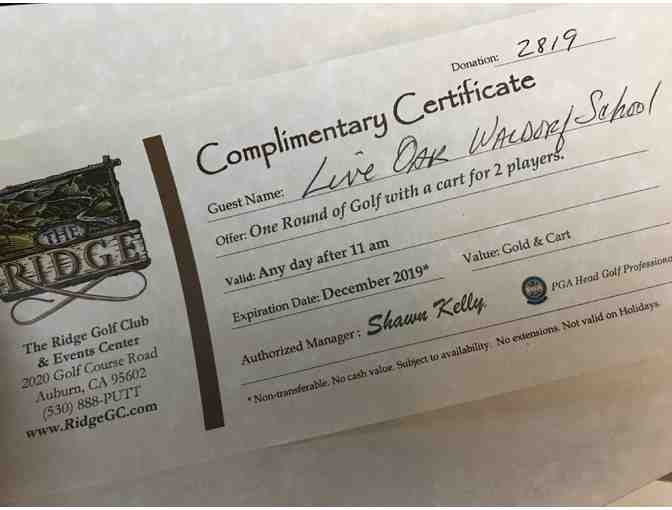 Golf for Two at The Ridge Golf Course