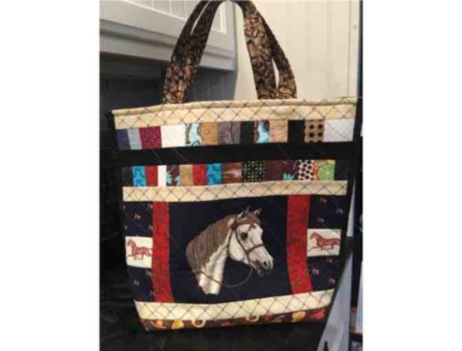 Handmade Tote with Horse Images