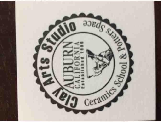 White/Brown Ceramic Vase