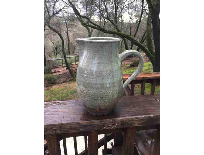 Large Green Water Pitcher
