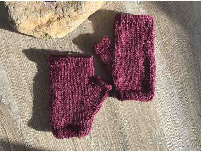 Handmade merino wool and silk mitts (Childrens) - Photo 1