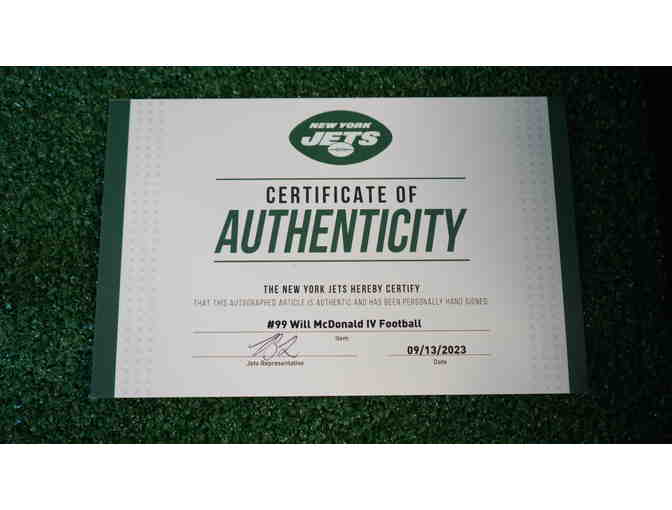 Will McDonald IV Autographed Football