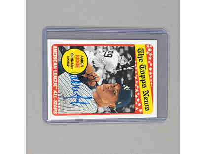 Aaron Judge Autographed Topps Baseball Card