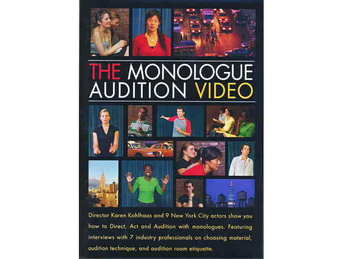 Monologue audition books and DVD set