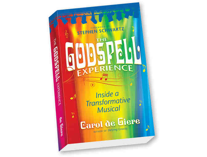 Two autographed books about Stephen Schwartz, Wicked and Godspell