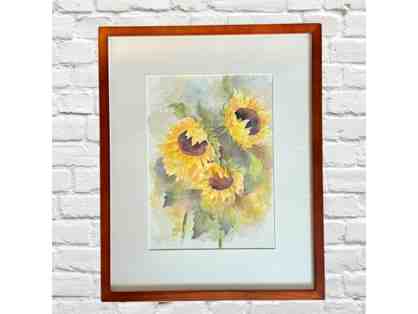 Sunflower Painting by Wendy Wilson