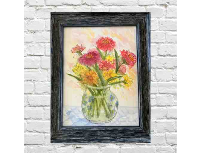 Floral Watercolor and Ink by Judith Churchill - Photo 1
