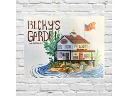 "Becky's Garden" Print by Izzy Usle