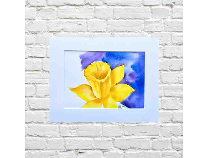 Daffodil, Watercolor by Linda Hanrahan - Photo 1
