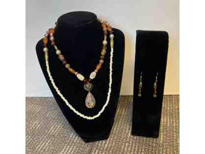 Necklace and Earrings (Set 1) by Wendy Chase