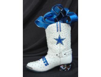 'Dallas Cowboy' Decorative Art Boot