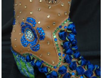'Bluebonnet' Decorative Art Boot
