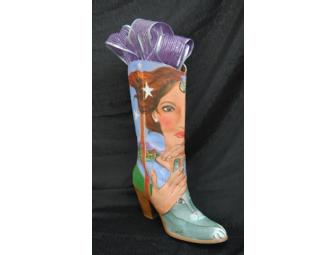 'Connections' Decorative Art Boot