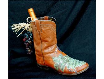 'Vino, Vidi, Vici' Decorative Art Boot