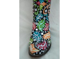 'Paisley Party' Decorative Art Boot