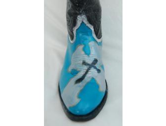 'Silver Cross' Decorative Art Boot