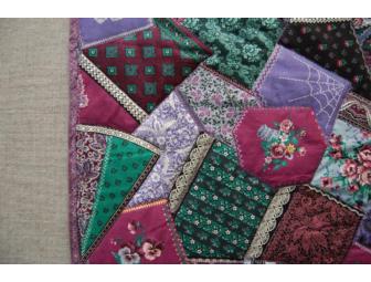 Handmade Purple Lap Quilt